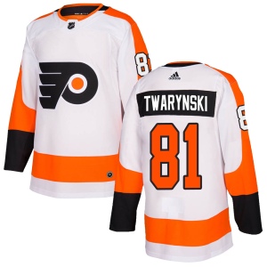 Men's Carsen Twarynski Philadelphia Flyers Authentic Jersey - White