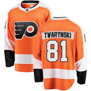 Men's Carsen Twarynski Philadelphia Flyers Breakaway Home Jersey - Orange