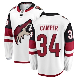 Men's Carter Camper Arizona Coyotes Authentic Away Jersey - White