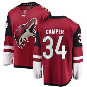 Men's Carter Camper Arizona Coyotes Authentic Home Jersey - Red