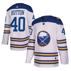 Men's Carter Hutton Buffalo Sabres Authentic 2018 Winter Classic Jersey - White