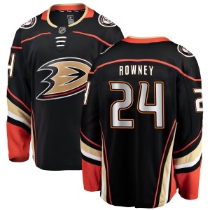 Men's Carter Rowney Anaheim Ducks Breakaway Home Jersey - Black