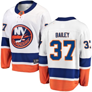 Men's Casey Bailey New York Islanders Breakaway Away Jersey - White