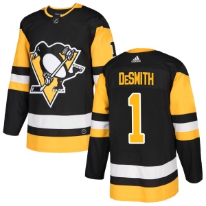 Men's Casey DeSmith Pittsburgh Penguins Authentic Home Jersey - Black