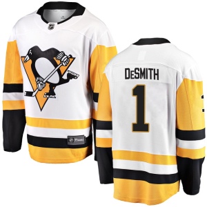 Men's Casey DeSmith Pittsburgh Penguins Breakaway Away Jersey - White