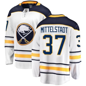 Men's Casey Mittelstadt Buffalo Sabres Breakaway Away Jersey - White