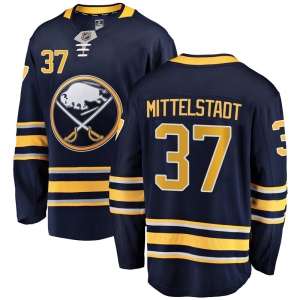 Men's Casey Mittelstadt Buffalo Sabres Breakaway Home Jersey - Navy Blue