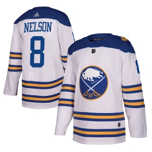 Men's Casey Nelson Buffalo Sabres Authentic 2018 Winter Classic Jersey - White