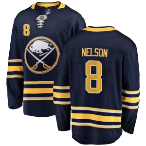 Men's Casey Nelson Buffalo Sabres Breakaway Home Jersey - Navy Blue