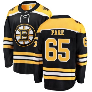 Men's Cedric Pare Boston Bruins Breakaway Home Jersey - Black