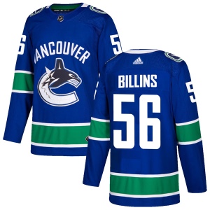 Men's Chad Billins Vancouver Canucks Authentic Home Jersey - Blue