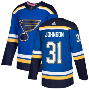 Men's Chad Johnson St. Louis Blues Authentic Home Jersey - Blue