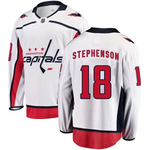 Men's Chandler Stephenson Washington Capitals Breakaway Away Jersey - White