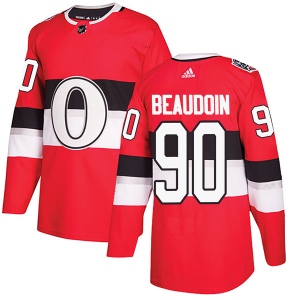 Men's Charles-David Beaudoin Ottawa Senators Authentic 2017 100 Classic Jersey - Red