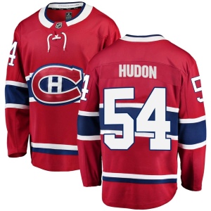 Men's Charles Hudon Montreal Canadiens Breakaway Home Jersey - Red