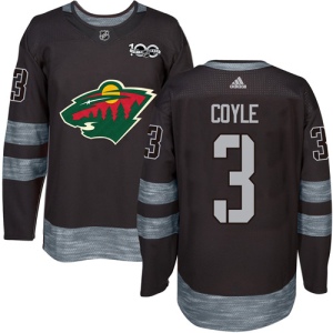 Men's Charlie Coyle Minnesota Wild Authentic 1917-2017 100th Anniversary Jersey - Black