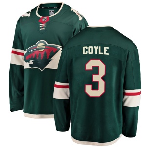 Men's Charlie Coyle Minnesota Wild Breakaway Home Jersey - Green