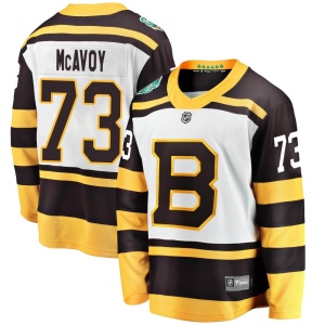 Men's Charlie McAvoy Boston Bruins 2019 Winter Classic Breakaway Jersey - White