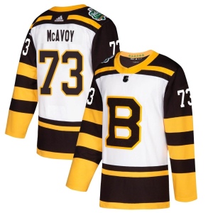 Men's Charlie McAvoy Boston Bruins Authentic 2019 Winter Classic Jersey - White