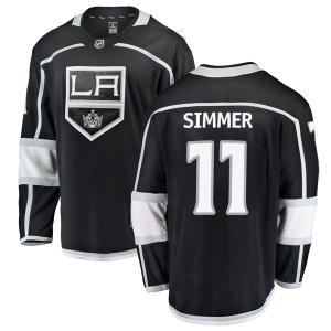 Men's Charlie Simmer Los Angeles Kings Breakaway Home Jersey - Black