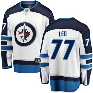 Men's Chase De Leo Winnipeg Jets Breakaway Away Jersey - White