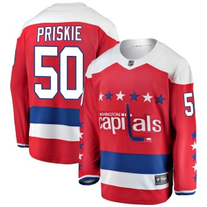 Men's Chase Priskie Washington Capitals Breakaway Alternate Jersey - Red