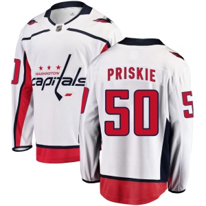 Men's Chase Priskie Washington Capitals Breakaway Away Jersey - White