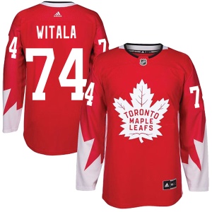 Men's Chase Witala Toronto Maple Leafs Authentic Alternate Jersey - Red