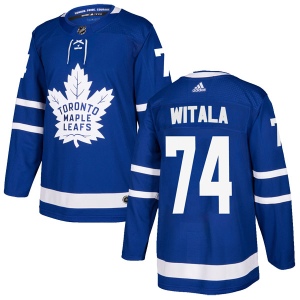 Men's Chase Witala Toronto Maple Leafs Authentic Home Jersey - Blue