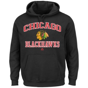 Men's Chicago Blackhawks Heart & Soul Hoodie - - Black