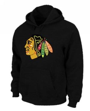 Men's Chicago Blackhawks Pullover Hoodie - - Black