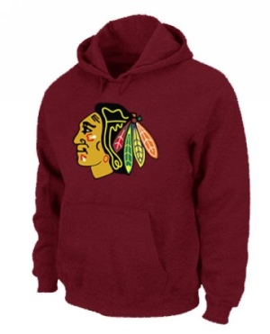 Men's Chicago Blackhawks Pullover Hoodie - - Red