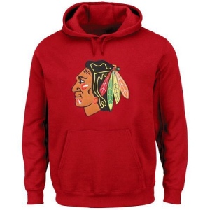 Men's Chicago Blackhawks Rinkside Big & Tall Primary Logo Pullover Hoodie - Red