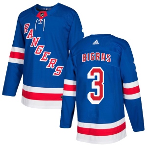 Men's Chris Bigras New York Rangers Authentic Home Jersey - Royal Blue