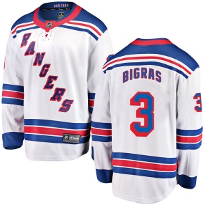 Men's Chris Bigras New York Rangers Breakaway Away Jersey - White