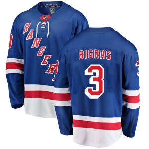 Men's Chris Bigras New York Rangers Breakaway Home Jersey - Blue