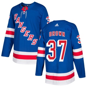 Men's Chris Brown New York Rangers Authentic Home Jersey - Royal Blue