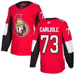 Men's Chris Carlisle Ottawa Senators Authentic Home Jersey - Red