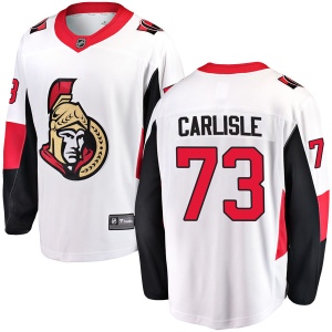 Men's Chris Carlisle Ottawa Senators Breakaway Away Jersey - White