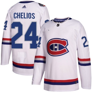 Men's Chris Chelios Montreal Canadiens Authentic 2017 100 Classic Jersey - White