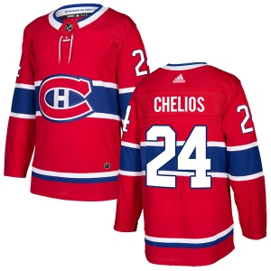 Men's Chris Chelios Montreal Canadiens Authentic Home Jersey - Red