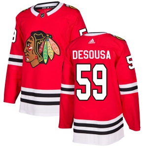 Men's Chris DeSousa Chicago Blackhawks Authentic Home Jersey - Red