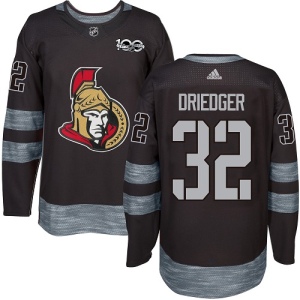 Men's Chris Driedger Ottawa Senators Authentic 1917-2017 100th Anniversary Jersey - Black