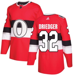 Men's Chris Driedger Ottawa Senators Authentic 2017 100 Classic Jersey - Red