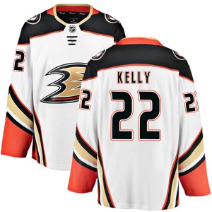 Men's Chris Kelly Anaheim Ducks Authentic Away Jersey - White