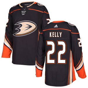 Men's Chris Kelly Anaheim Ducks Authentic Home Jersey - Black