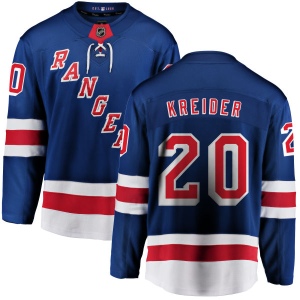 Men's Chris Kreider New York Rangers Home Breakaway Jersey - Blue