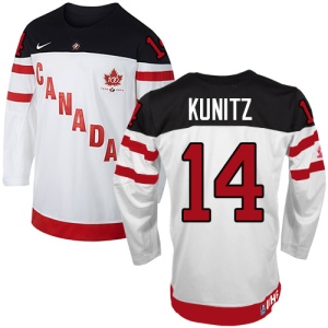 Men's Chris Kunitz Team Canada Premier 100th Anniversary Olympic Hockey Jersey - White