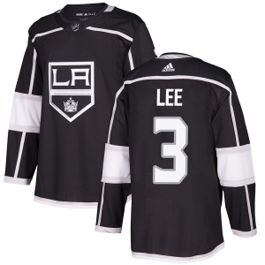 Men's Chris Lee Los Angeles Kings Authentic Home Jersey - Black