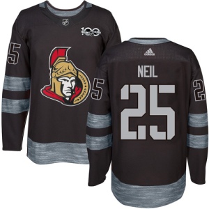 Men's Chris Neil Ottawa Senators Authentic 1917-2017 100th Anniversary Jersey - Black